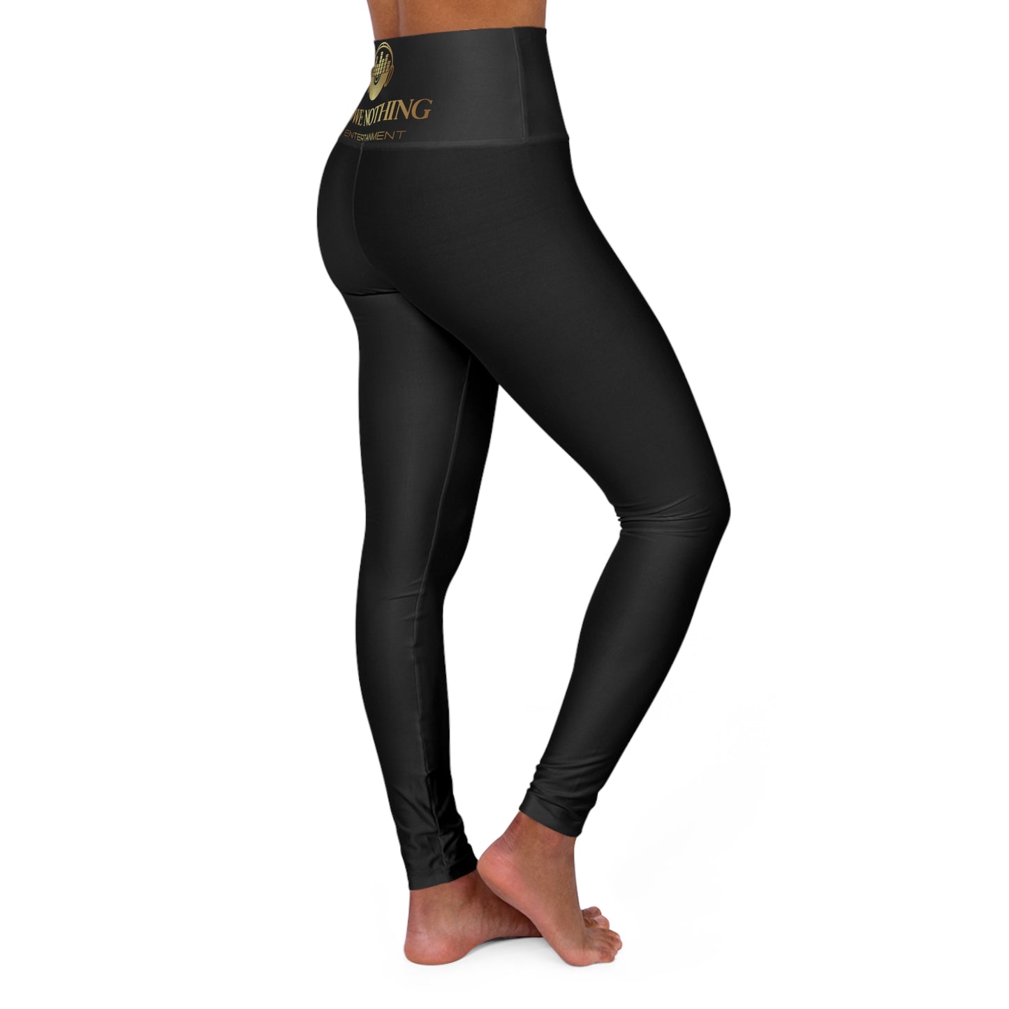 High Waisted Owe Nothing Entertainment Yoga Leggings (AOP)