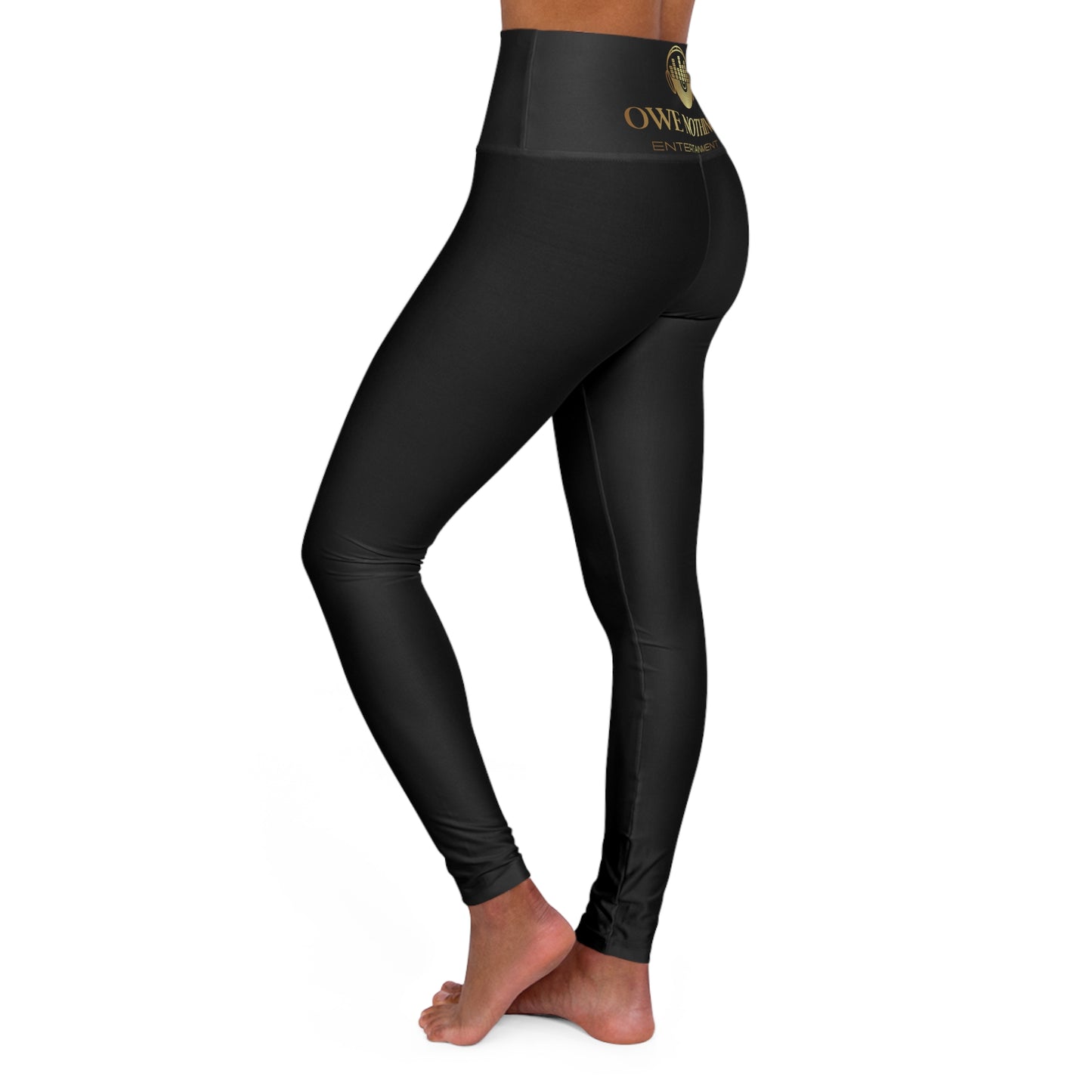 High Waisted Owe Nothing Entertainment Yoga Leggings (AOP)